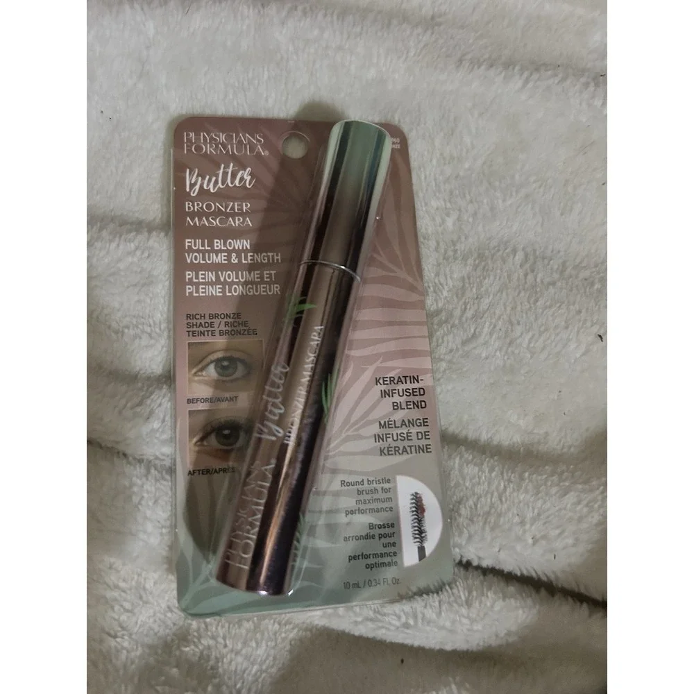 Butter Bronzer Mascara, Keratin-Infused, Nourishing Butter Blend Formula New